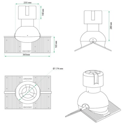 ��������� ������� Krovent � Pipe-Cone ��� ������ ���� ������